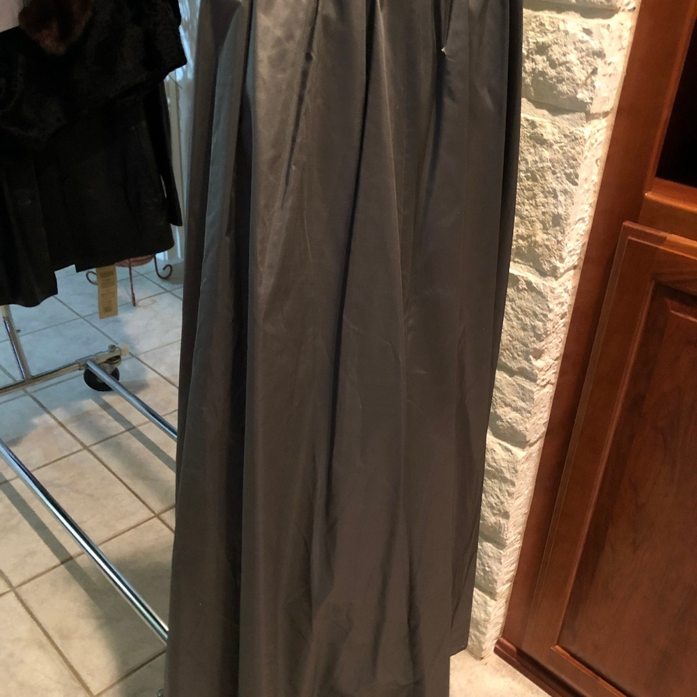 slver/gray long holiday or black tie long skirt